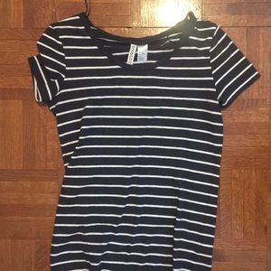 Blue and white stripped shirt